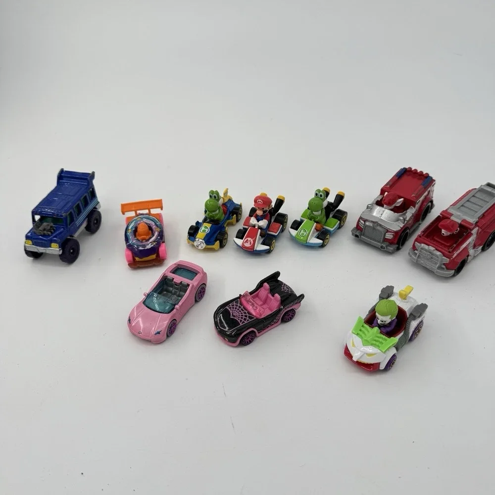 Diecast Toy Car Lot Of 10 Mario Kart Paw Patrol Batman Hot‎ Wheels Just Play